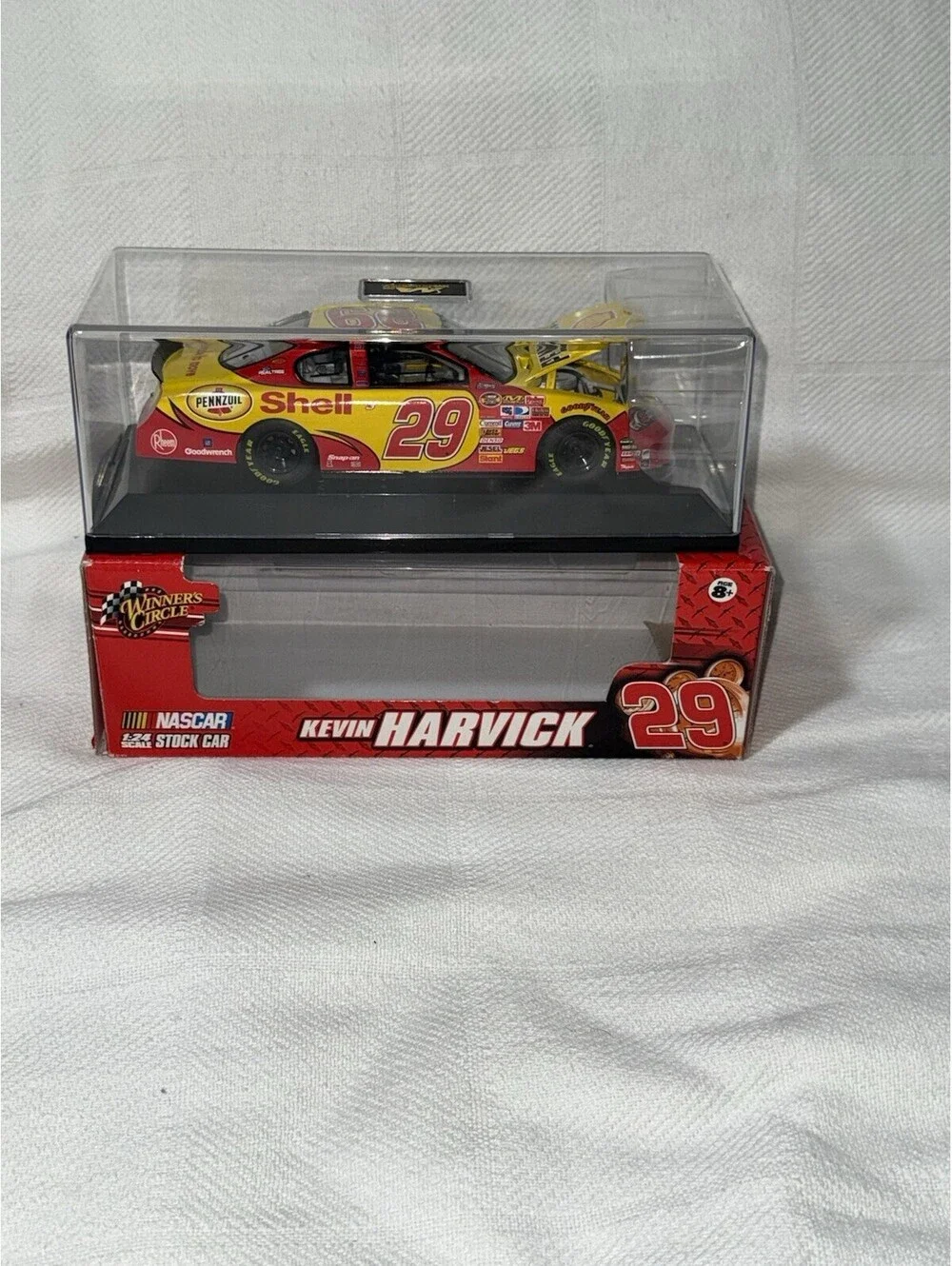 🔥 2007 KEVIN HARVICK SHELL PENNZOIL # 29 OPEN HOOD IN DISPLAY CASE 🔥